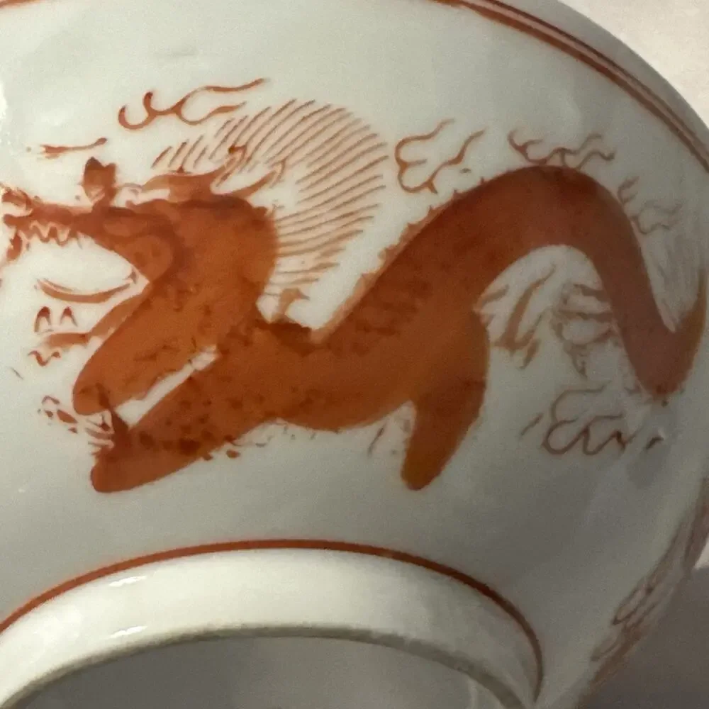 Vintage‎ Asian Dragon Motif #50 Bowl 7.50” Diameter X 2.75”Deep Made In Japan